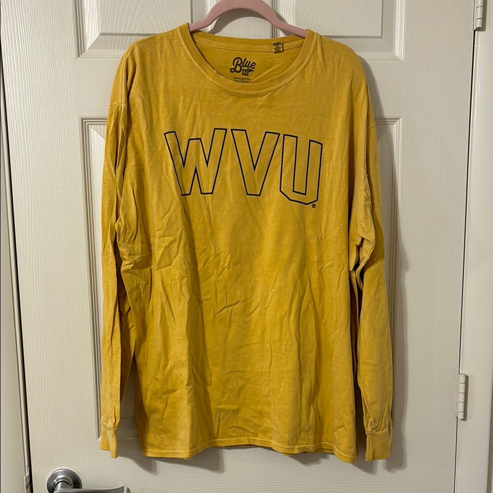 Blue 84 Men's Gold WVU Long Sleeve Tee
